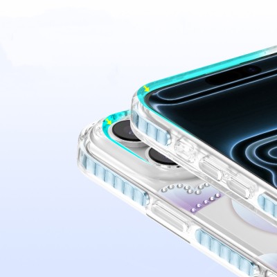 Apple iPhone 17 Pro Kılıf M-Safe Şarj Özellikli Zore Paris Elvo Sert PC Kapak - 8