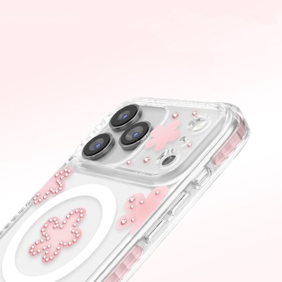 Apple iPhone 17 Pro Kılıf M-Safe Şarj Özellikli Zore Paris Elvo Sert PC Kapak - 22