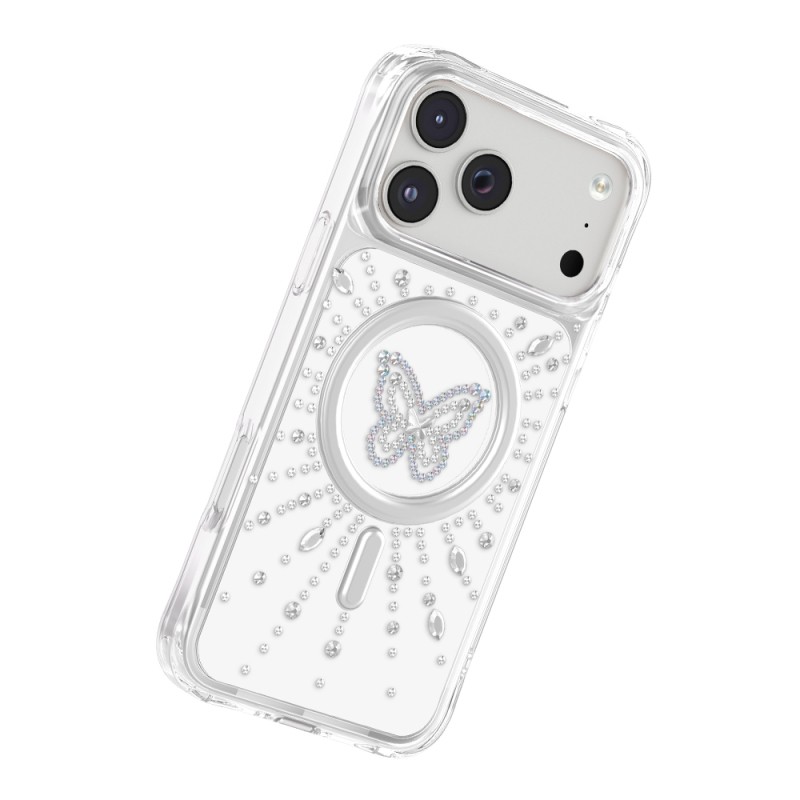 Apple iPhone 17 Pro Kılıf M-Safe Şarj Özellikli Zore Paris Mova Sert PC Kapak - 6