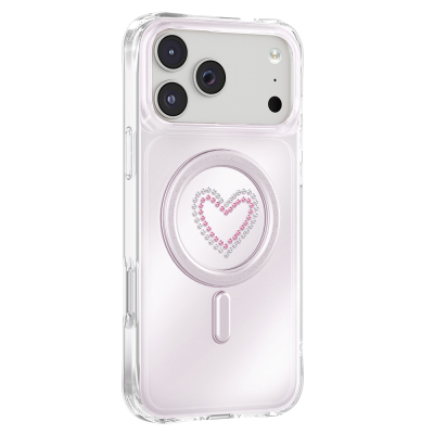 Apple iPhone 17 Pro Kılıf M-Safe Şarj Özellikli Zore Paris Mova Sert PC Kapak - Zore Paris