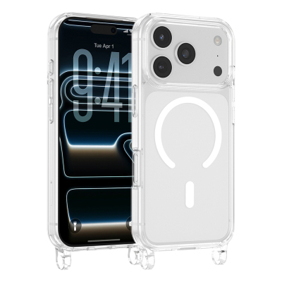 Apple iPhone 17 Pro Kılıf M-safe Şarj Özellikli Zore X-Rop Kapak - Zore