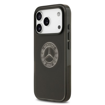 Apple iPhone 17 Pro Kılıf Mercedes Benz Orjinal Lisanslı M-safe Şarj Özellikli Buzlu PC Nostaljik Yıldız Dizayn Kapak - 4
