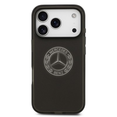 Apple iPhone 17 Pro Kılıf Mercedes Benz Orjinal Lisanslı M-safe Şarj Özellikli Buzlu PC Nostaljik Yıldız Dizayn Kapak - 5