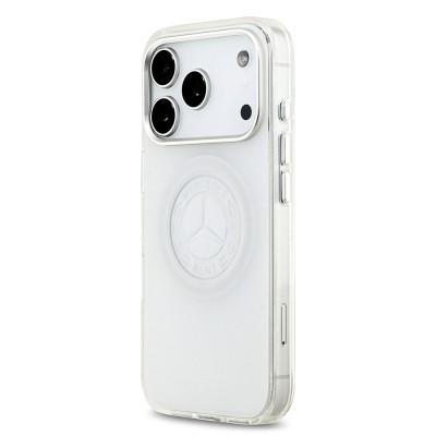 Apple iPhone 17 Pro Kılıf Mercedes Benz Orjinal Lisanslı M-safe Şarj Özellikli Buzlu PC Nostaljik Yıldız Dizayn Kapak - 10