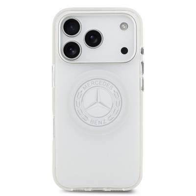 Apple iPhone 17 Pro Kılıf Mercedes Benz Orjinal Lisanslı M-safe Şarj Özellikli Buzlu PC Nostaljik Yıldız Dizayn Kapak - 11