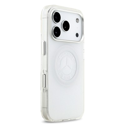 Apple iPhone 17 Pro Kılıf Mercedes Benz Orjinal Lisanslı M-safe Şarj Özellikli Buzlu PC Nostaljik Yıldız Dizayn Kapak - 12