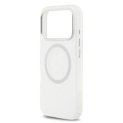Apple iPhone 17 Pro Kılıf Mercedes Benz Orjinal Lisanslı M-safe Şarj Özellikli Buzlu PC Nostaljik Yıldız Dizayn Kapak - 14