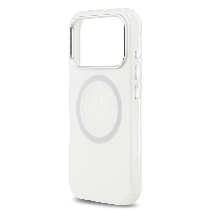 Apple iPhone 17 Pro Kılıf Mercedes Benz Orjinal Lisanslı M-safe Şarj Özellikli Buzlu PC Nostaljik Yıldız Dizayn Kapak - 14