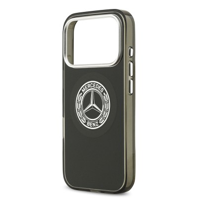 Apple iPhone 17 Pro Kılıf Mercedes Benz Orjinal Lisanslı M-safe Şarj Özellikli Çift Katmanlı PC Nostaljik Yıldız Dizayn Kapak - 16