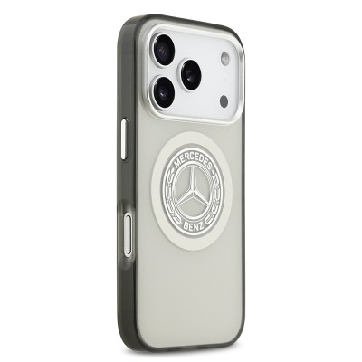 Apple iPhone 17 Pro Kılıf Mercedes Benz Orjinal Lisanslı M-safe Şarj Özellikli Çift Katmanlı PC Nostaljik Yıldız Dizayn Kapak - 20
