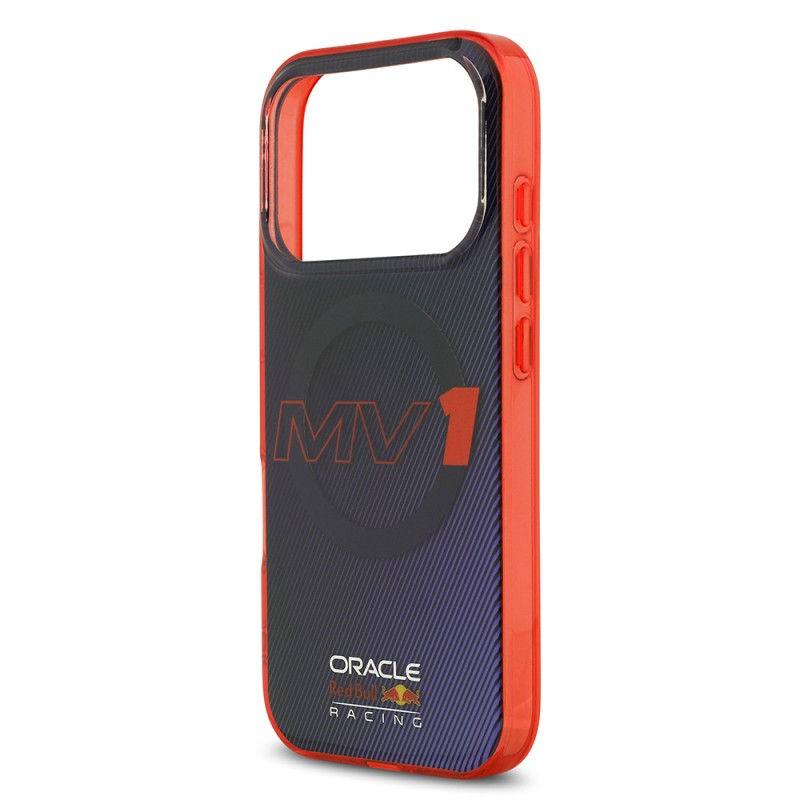 Apple iPhone 17 Pro Kılıf Redbull Orjinal Lisanslı M-safe Şarj Özellikli Çift Katmanlı Çizgi Desenli Sert PC MV Kapak - 7