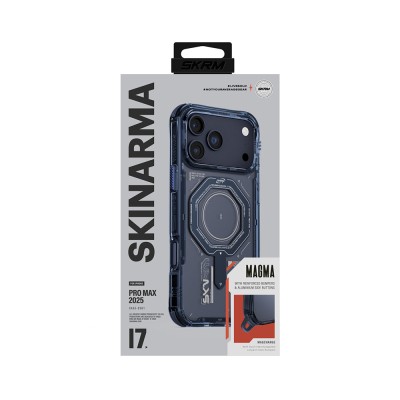 Apple iPhone 17 Pro Kılıf SkinArma M-safe Şarj Özellikli Airbag Tasarımlı Magma Kapak - 6