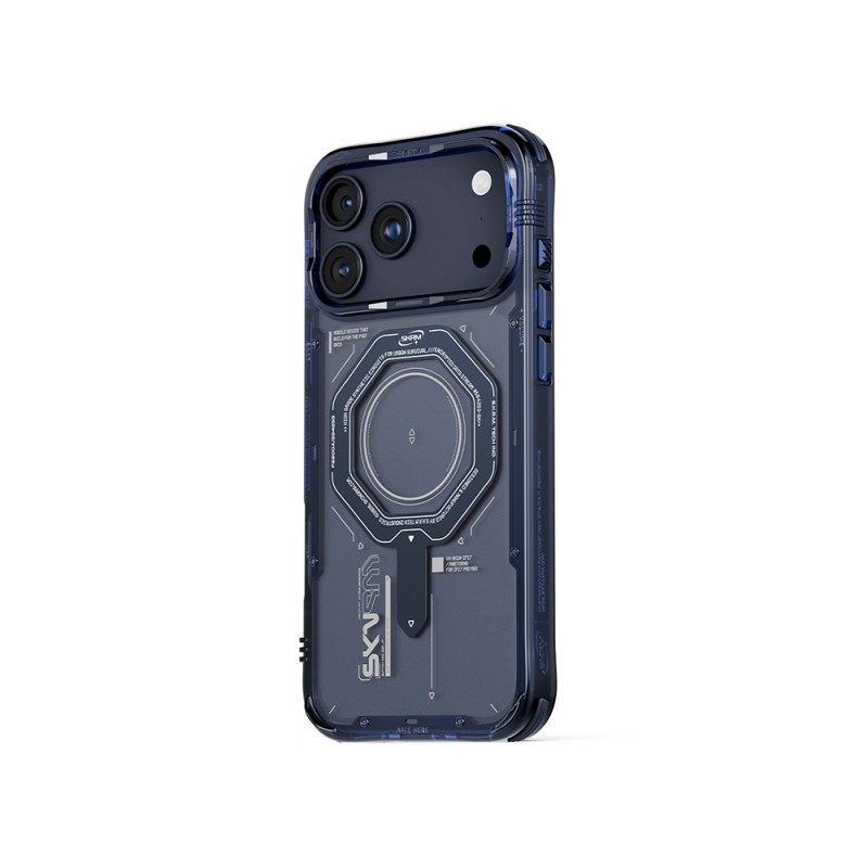 Apple iPhone 17 Pro Kılıf SkinArma M-safe Şarj Özellikli Airbag Tasarımlı Magma Kapak - 8