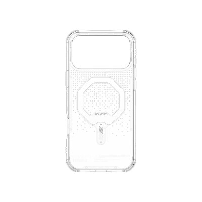 Apple iPhone 17 Pro Kılıf Skinarma M-Safe Şarj Özellikli IML Baskılı Holografik MYST Kapak - 11