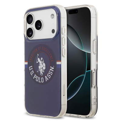 Apple iPhone 17 Pro Kılıf U.S. Polo Assn. Orjinal Lisanslı M-safe Şarj Özellikli IML Stripe Logolu Kapak - U.S. Polo Assn.