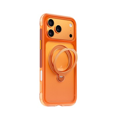 Apple iPhone 17 Pro Kılıf Wiwu AS-203 AeroShield Ultra Serisi M-safe Şarj Özellikli Airbag Tasarımlı Standlı Kapak - 4