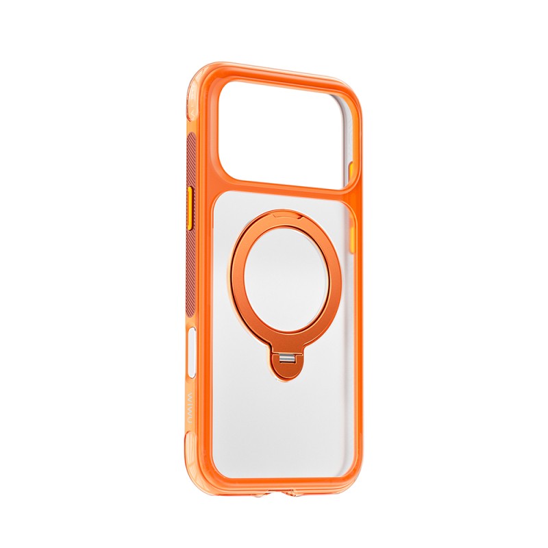 Apple iPhone 17 Pro Kılıf Wiwu AS-203 AeroShield Ultra Serisi M-safe Şarj Özellikli Airbag Tasarımlı Standlı Kapak - 8