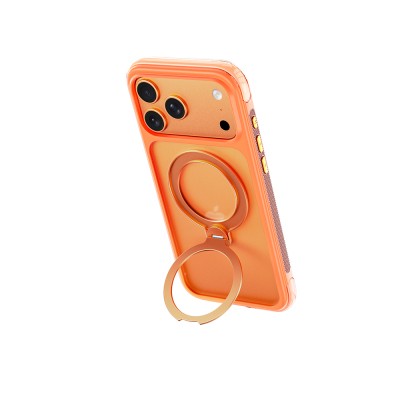 Apple iPhone 17 Pro Kılıf Wiwu AS-203 AeroShield Ultra Serisi M-safe Şarj Özellikli Airbag Tasarımlı Standlı Kapak - 20