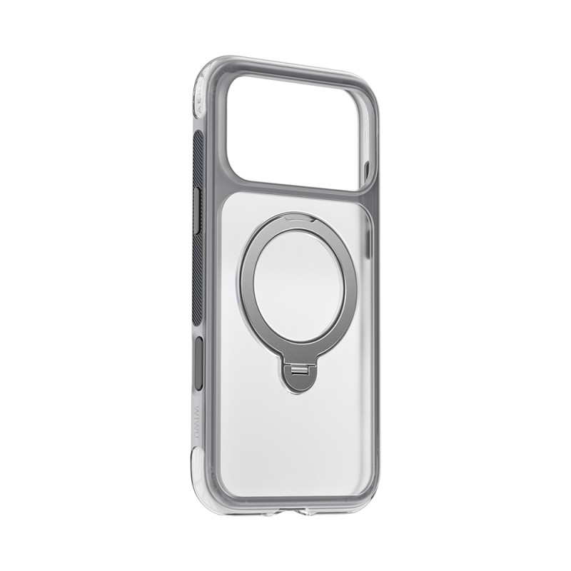 Apple iPhone 17 Pro Kılıf Wiwu AS-203 AeroShield Ultra Serisi M-safe Şarj Özellikli Airbag Tasarımlı Standlı Kapak - 9