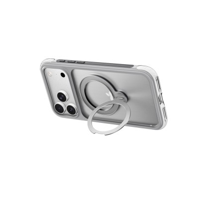 Apple iPhone 17 Pro Kılıf Wiwu AS-203 AeroShield Ultra Serisi M-safe Şarj Özellikli Airbag Tasarımlı Standlı Kapak - 24