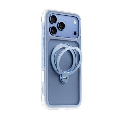 Apple iPhone 17 Pro Kılıf Wiwu AS-203 AeroShield Ultra Serisi M-safe Şarj Özellikli Airbag Tasarımlı Standlı Kapak - 30