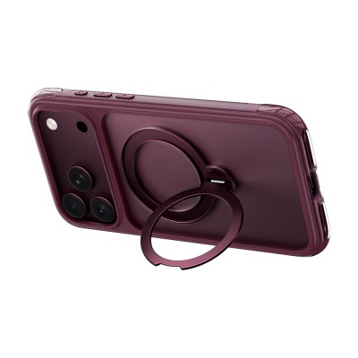 Apple iPhone 17 Pro Kılıf Wiwu AS-203 AeroShield Ultra Serisi M-safe Şarj Özellikli Airbag Tasarımlı Standlı Kapak - 43