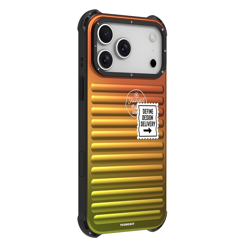 Apple iPhone 17 Pro Kılıf YoungKit The Secret Color Serisi Kapak - Turuncu