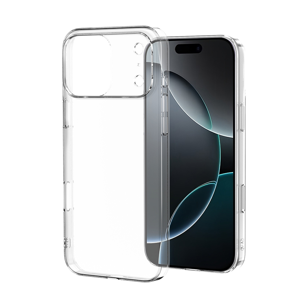 Apple iPhone 17 Pro Kılıf Zore Droga Kapak - Şeffaf