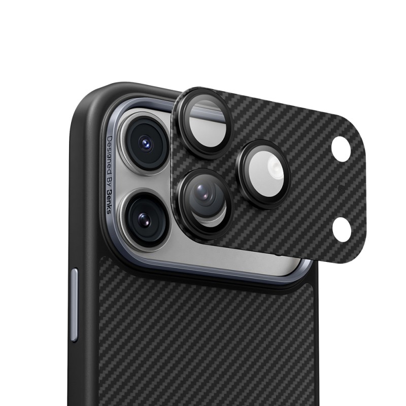 Apple iPhone 17 Pro Max Benks ArmorWarrior Serisi 600D Kevlar Kamera Lens Koruyucu - 4
