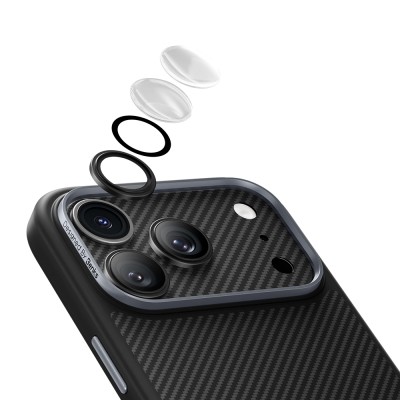 Apple iPhone 17 Pro Max Benks ArmorWarrior Serisi 600D Kevlar Kamera Lens Koruyucu - 9