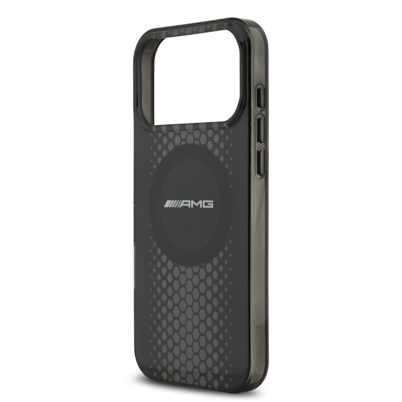 Apple iPhone 17 Pro Max Case AMG Original Licensed Double Layer Large Logo Honeycomb Pattern Cover - 7