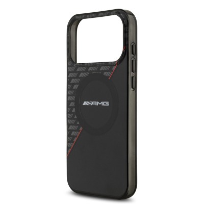Apple iPhone 17 Pro Max Case AMG Original Licensed M-Safe Charging Feature Dual Layer Red Cross Striped Cover - 7