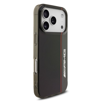 Apple iPhone 17 Pro Max Case AMG Original Licensed M-Safe Charging Feature IML Print Logo Double Layer Bow Lines Cover - 5
