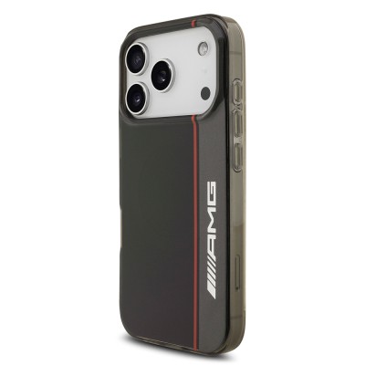 Apple iPhone 17 Pro Max Case AMG Original Licensed M-Safe Charging Feature IML Print Logo Double Layer Bow Lines Cover - 3