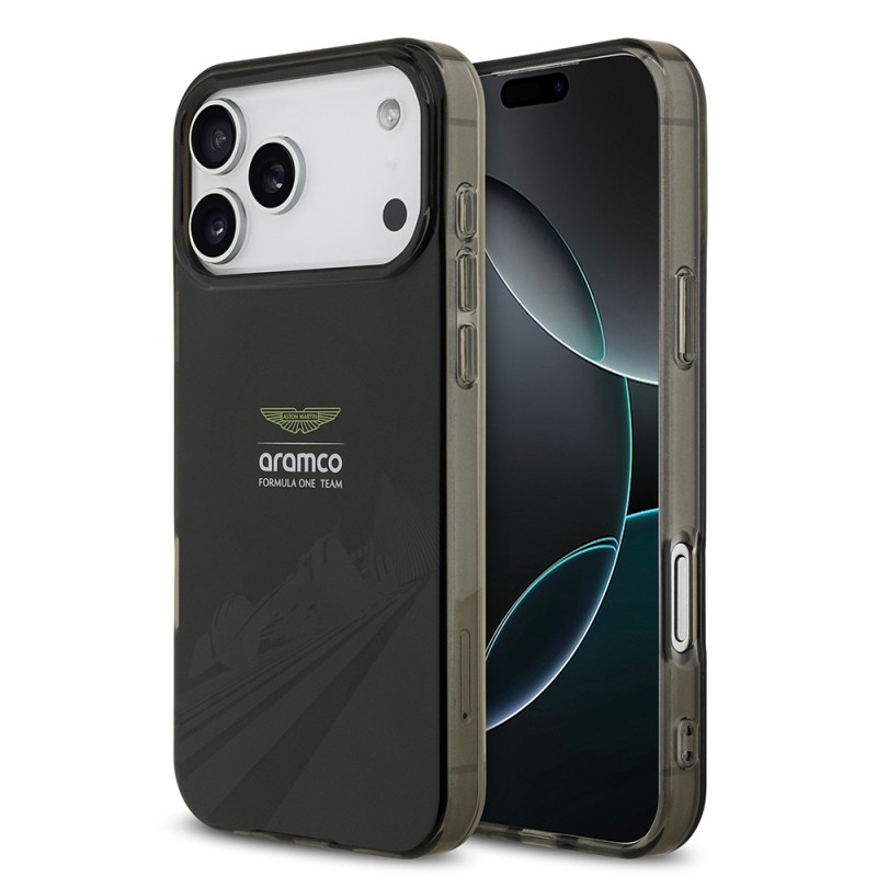 Apple iPhone 17 Pro Max Case Aston Martin Original Licensed M-Safe Charging Feature IML Print Logo Formula Design Cover - 1