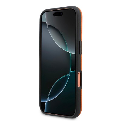 Apple iPhone 17 Pro Max Case, BMW Original Licensed, M-safe Charging Enabled, Ring Design, M Logo, PU Leather Cover - 5