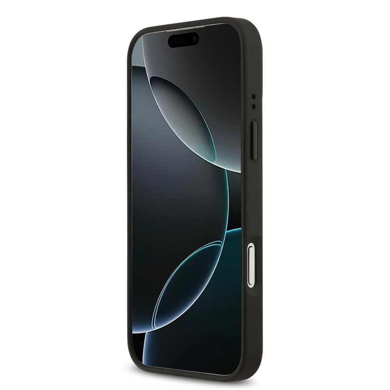 Apple iPhone 17 Pro Max Case BMW Original Licensed M-safe Charging Feature Metal BMW and M Logo PU Carbon Design Cover - 13