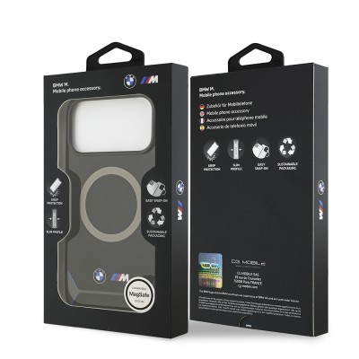 Apple iPhone 17 Pro Max Case BMW Original Licensed M-safe Charging Feature Metal Button Design IML Printed M Design Cover - 9