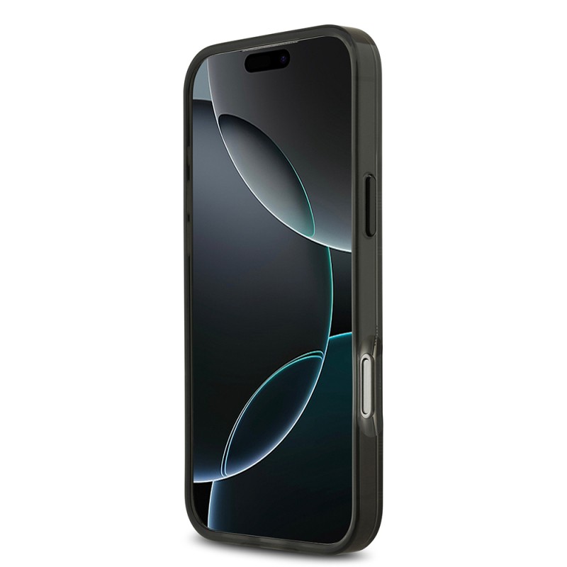 Apple iPhone 17 Pro Max Case BMW Original Licensed M-Safe Charging Feature Metal Camera Button Horizontal Stripe M Design Cover - 22
