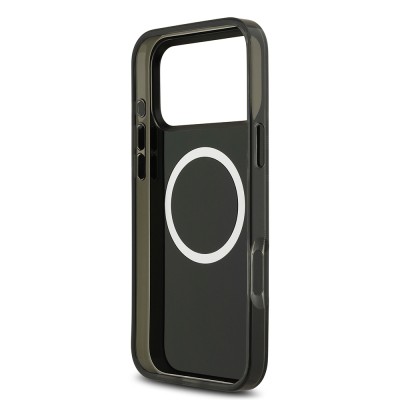 Apple iPhone 17 Pro Max Case BMW Original Licensed M-Safe Charging Feature Metal Camera Button Horizontal Stripe M Design Cover - 24