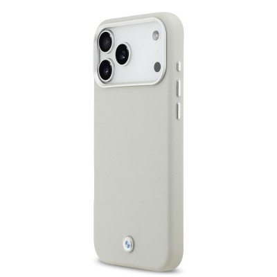 Apple iPhone 17 Pro Max Case BMW Original Licensed M-Safe Charging Feature Metal Logo Full Cover Leather Cover - 18