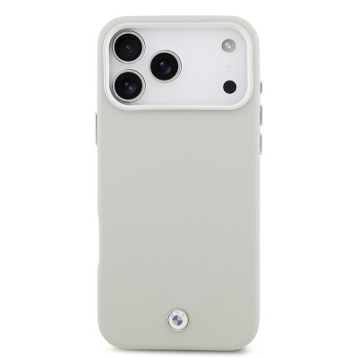 Apple iPhone 17 Pro Max Case BMW Original Licensed M-Safe Charging Feature Metal Logo Full Cover Leather Cover - 19