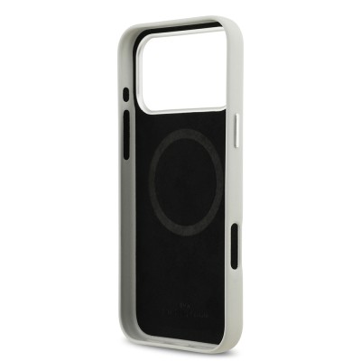 Apple iPhone 17 Pro Max Case BMW Original Licensed M-Safe Charging Feature Metal Logo Full Cover Leather Cover - 23