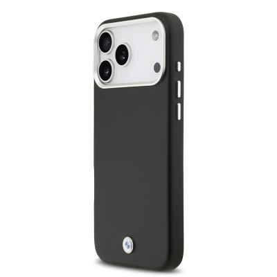 Apple iPhone 17 Pro Max Case BMW Original Licensed M-Safe Charging Feature Metal Logo Full Cover Leather Cover - 24