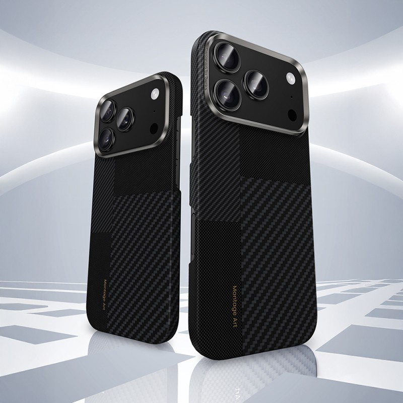 Apple iPhone 17 Pro Max Case Carbon Fiber Benks Montage ArmorAir Kevlar Cover with M-safe Charging Feature - 6