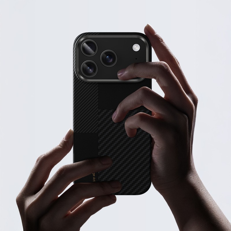 Apple iPhone 17 Pro Max Case Carbon Fiber Benks Montage ArmorAir Kevlar Cover with M-safe Charging Feature - 7