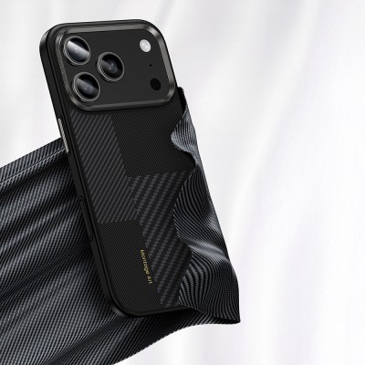 Apple iPhone 17 Pro Max Case Carbon Fiber Benks Montage Hybrid ArmorPro Kevlar Cover with M-safe Charging Feature - 10
