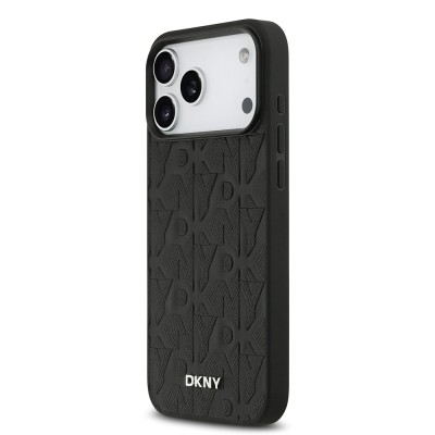 Apple iPhone 17 Pro Max Case DKNY Original Licensed M-safe Charging Feature 3D Printed Grid Pattern Cover - 4