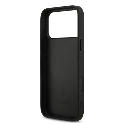 Apple iPhone 17 Pro Max Case DKNY Original Licensed M-safe Charging Feature 3D Printed Grid Pattern Cover - 9