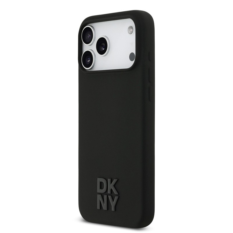 Apple iPhone 17 Pro Max Case DKNY Original Licensed M-Safe Charging Feature Metal Logo Silicone Cover - 11